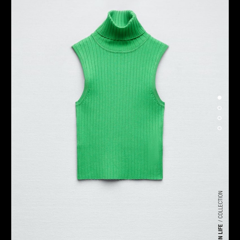 ZARA basic ribbed knit top